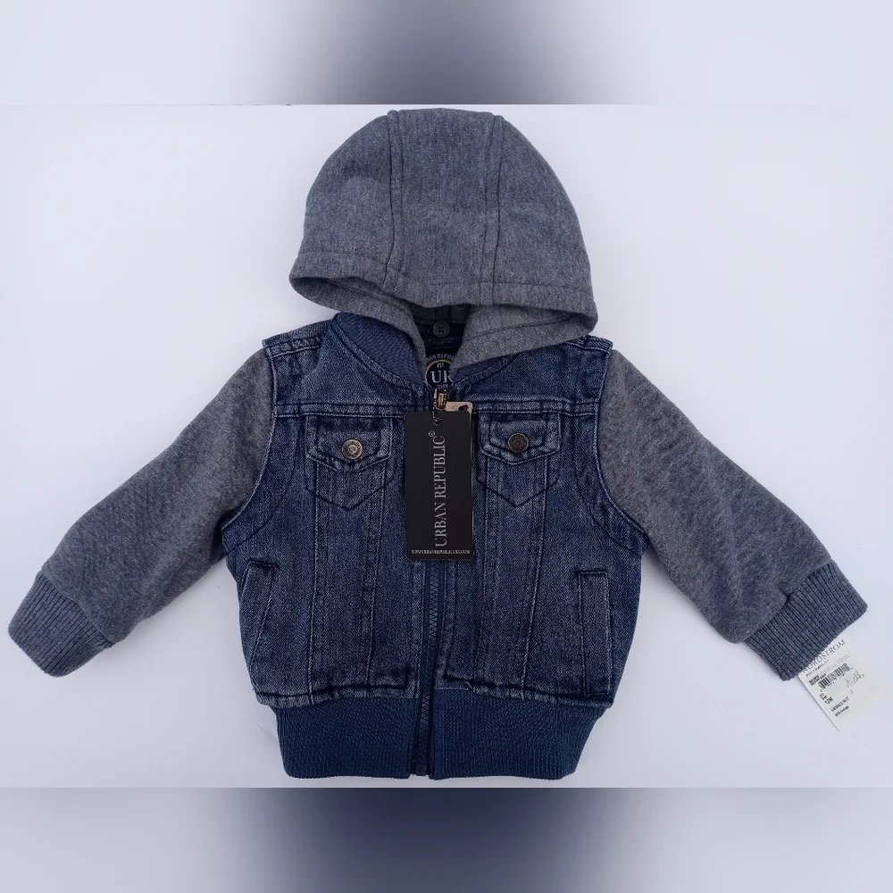 Urban Republic Denim Hoodie‎ Jacket